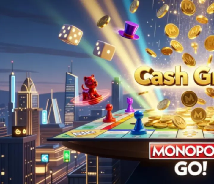 Cash Grab jellegű, érmékkel teli társasjáték jelenet gyors időzítővel