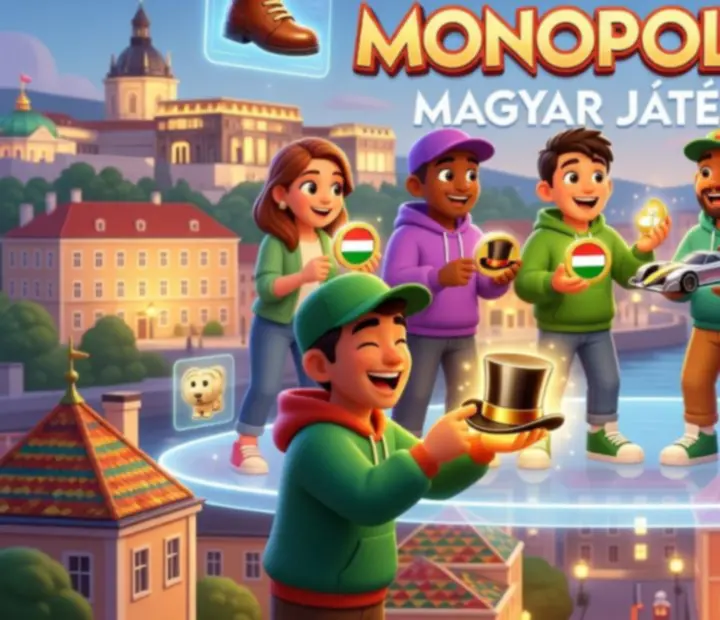 Játékosok tokenjei egy közösségi megosztásban, különböző stílusú MONOPOLY GO! bábukkal